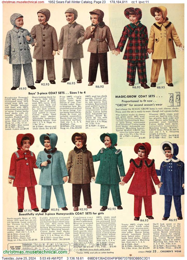 1952 Sears Fall Winter Catalog, Page 23