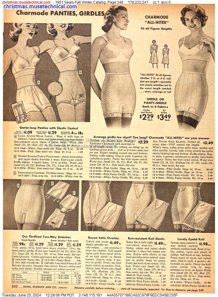 1951 Sears Fall Winter Catalog, Page 346