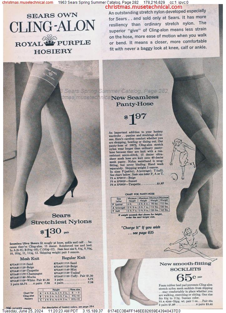 1963 Sears Spring Summer Catalog, Page 282