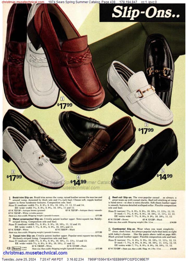 1974 Sears Spring Summer Catalog, Page 438