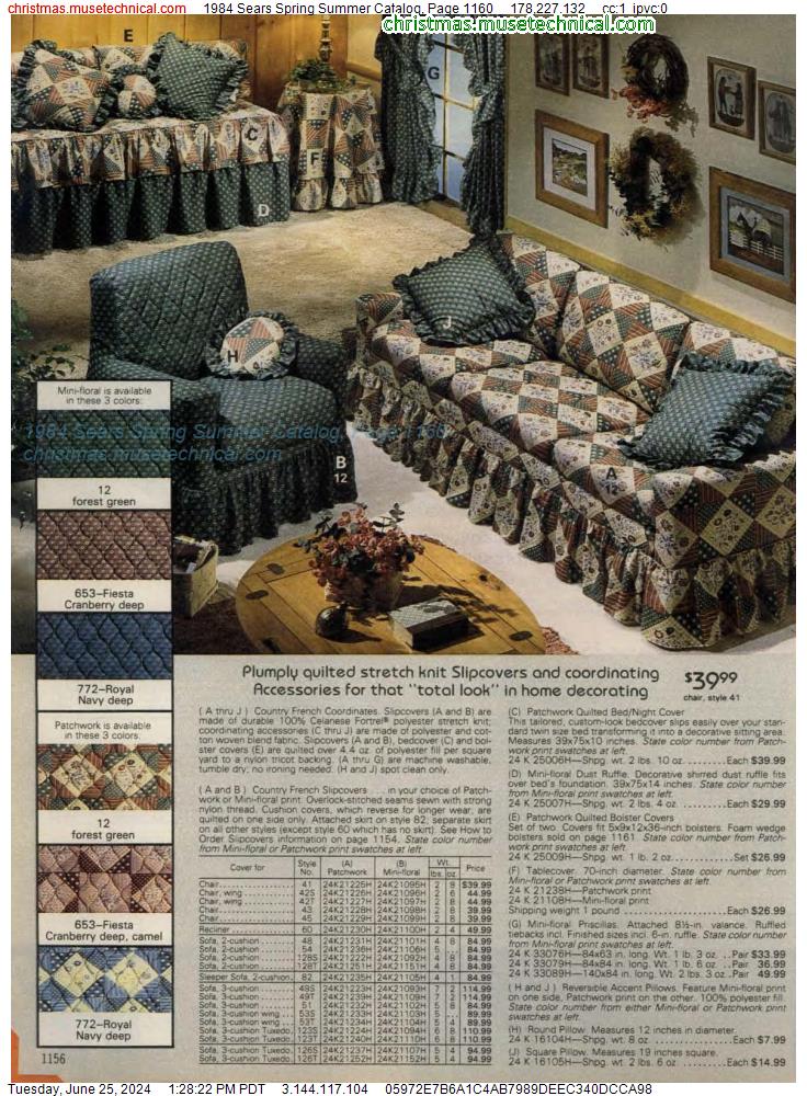 1984 Sears Spring Summer Catalog, Page 1160