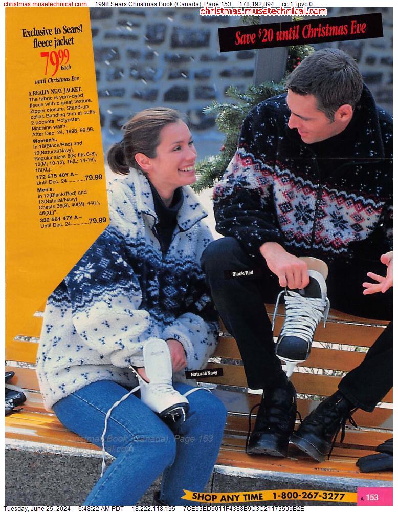 1998 Sears Christmas Book (Canada), Page 153