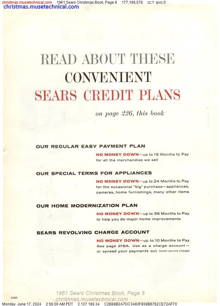 1961 Sears Christmas Book, Page 6