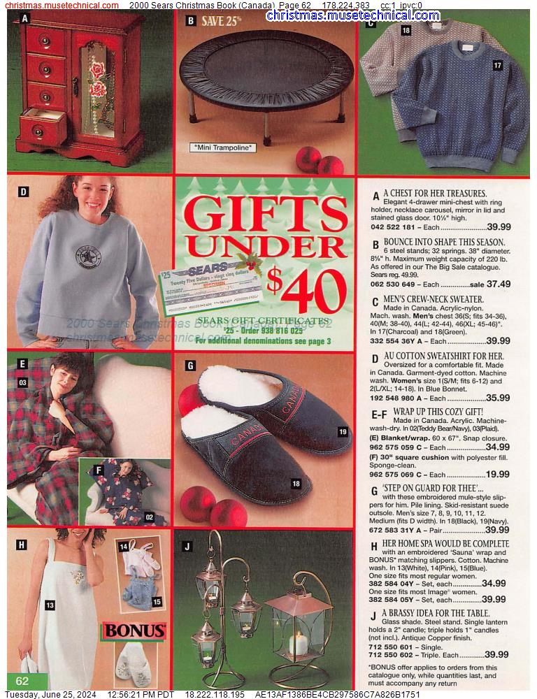 2000 Sears Christmas Book (Canada), Page 62