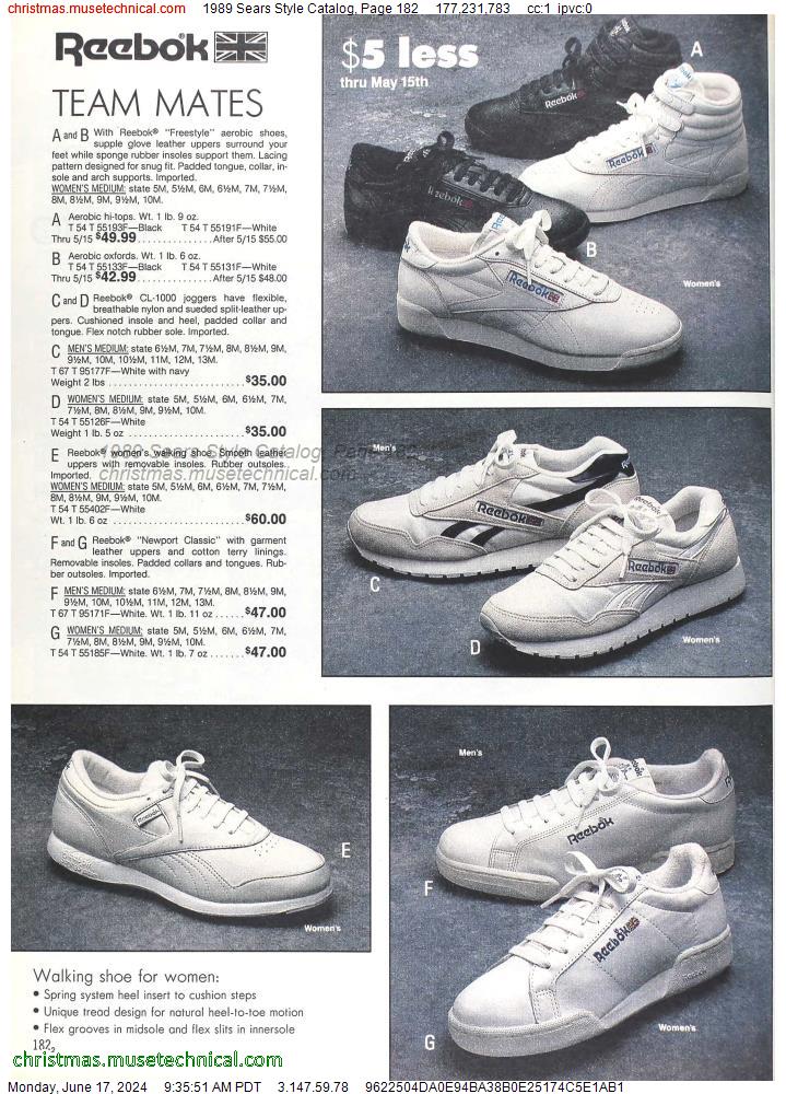 1989 Sears Style Catalog, Page 182
