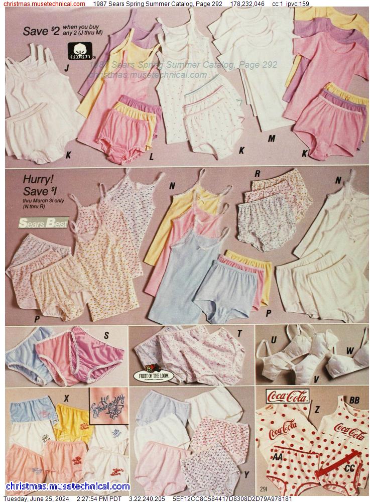 1987 Sears Spring Summer Catalog, Page 292