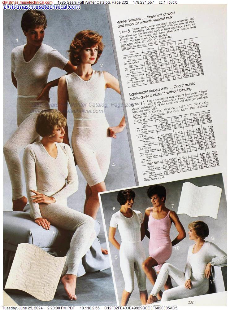 1985 Sears Fall Winter Catalog, Page 232