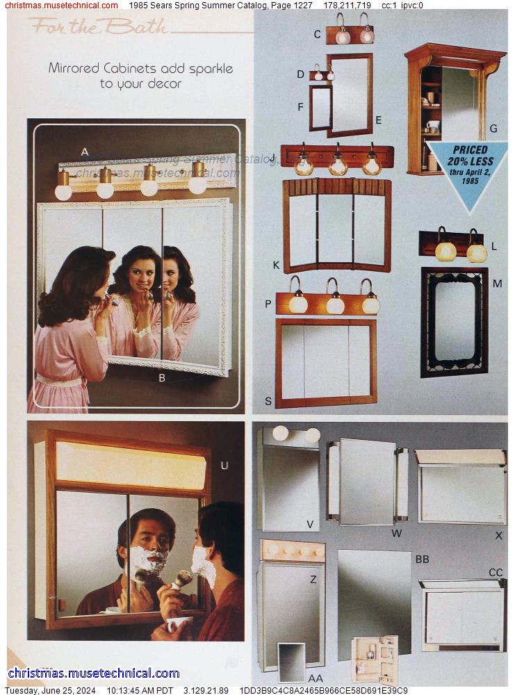 1985 Sears Spring Summer Catalog, Page 1227