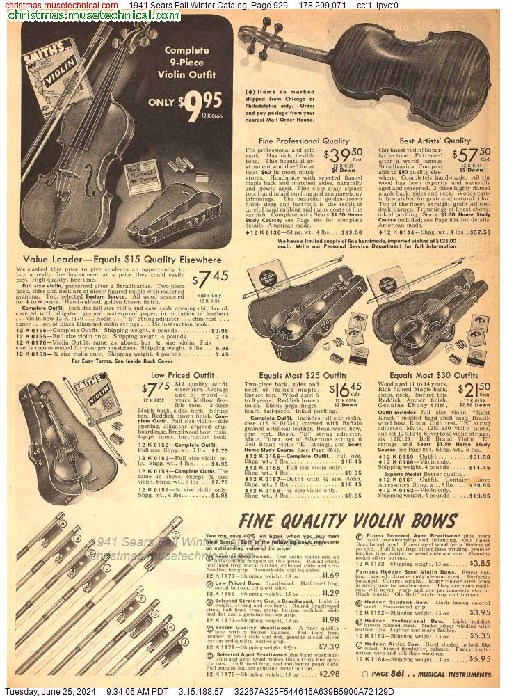 1941 Sears Fall Winter Catalog, Page 929