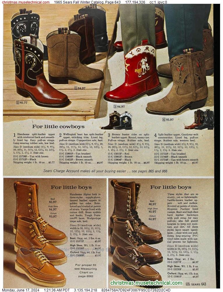 1965 Sears Fall Winter Catalog, Page 643