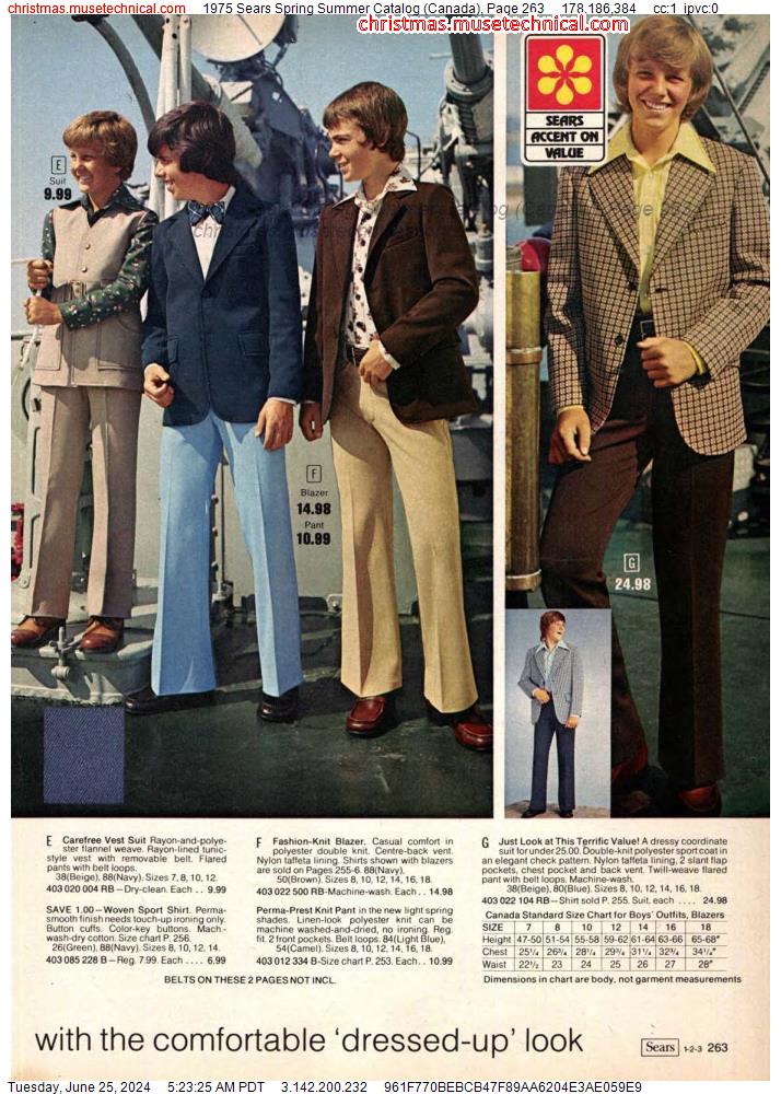 1975 Sears Spring Summer Catalog (Canada), Page 263