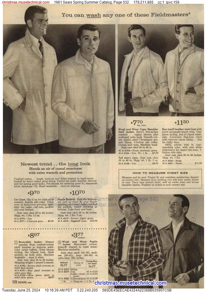 1961 Sears Spring Summer Catalog, Page 532