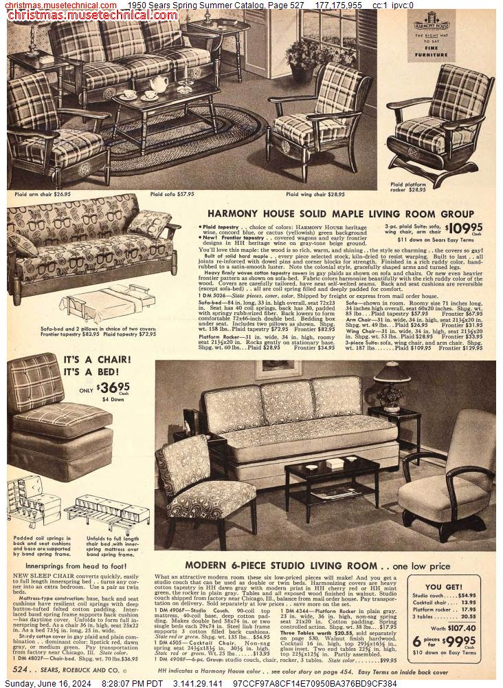 1950 Sears Spring Summer Catalog, Page 527