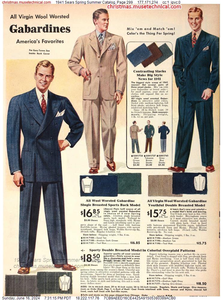 1941 Sears Spring Summer Catalog, Page 299