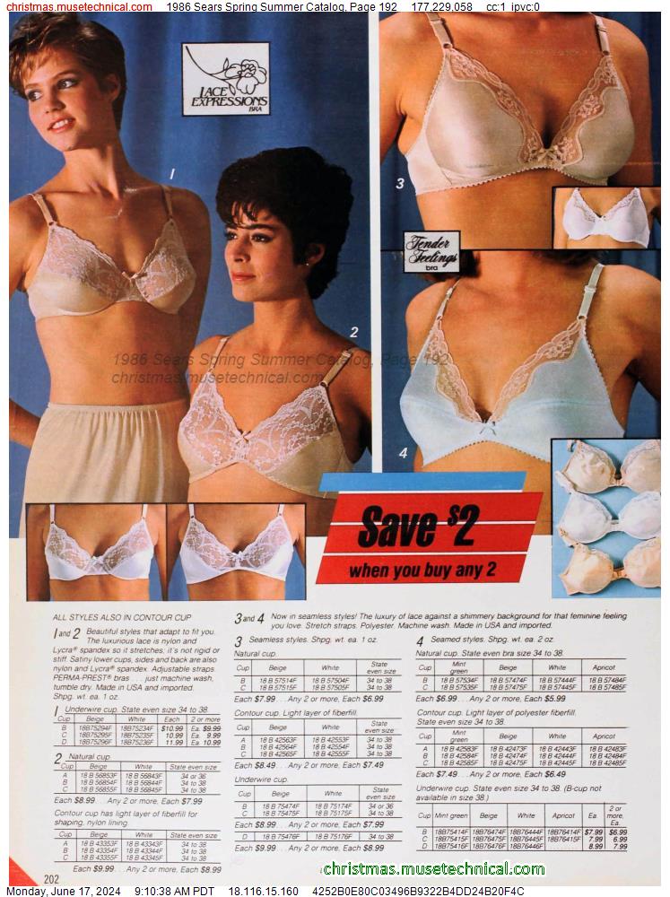 1986 Sears Spring Summer Catalog, Page 192