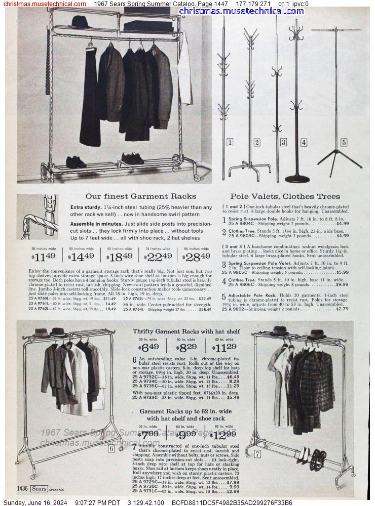 1967 Sears Spring Summer Catalog, Page 1447