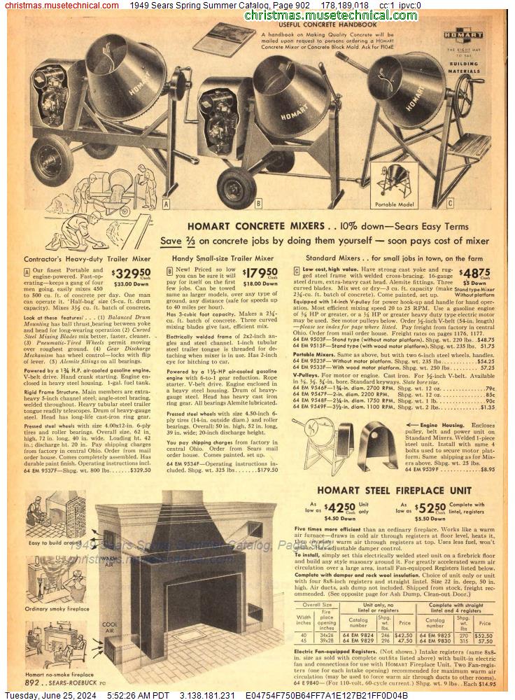 1949 Sears Spring Summer Catalog, Page 902