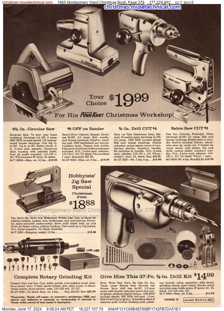 1965 Montgomery Ward Christmas Book, Page 379