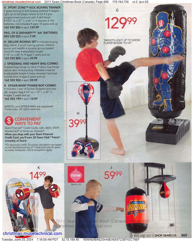2011 Sears Christmas Book (Canada), Page 899