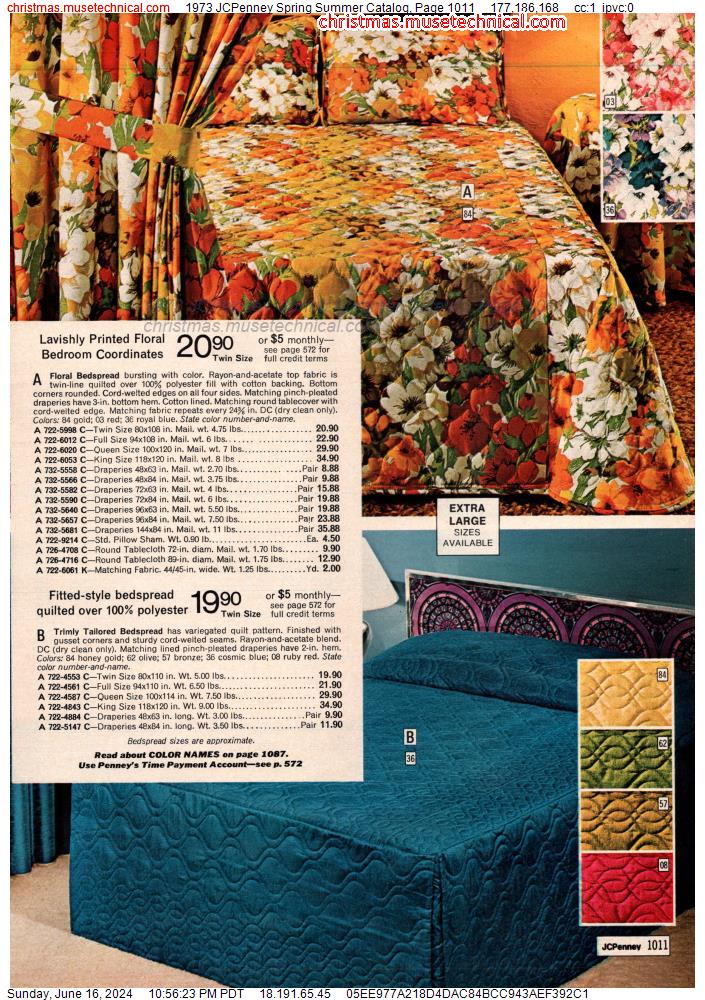 1973 JCPenney Spring Summer Catalog, Page 1011