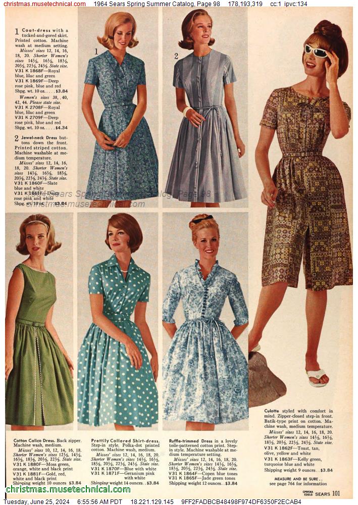 1964 Sears Spring Summer Catalog, Page 98