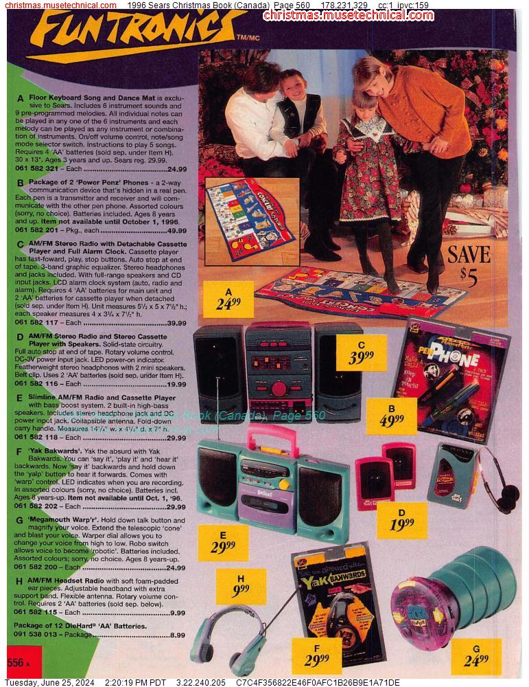 1996 Sears Christmas Book (Canada), Page 560