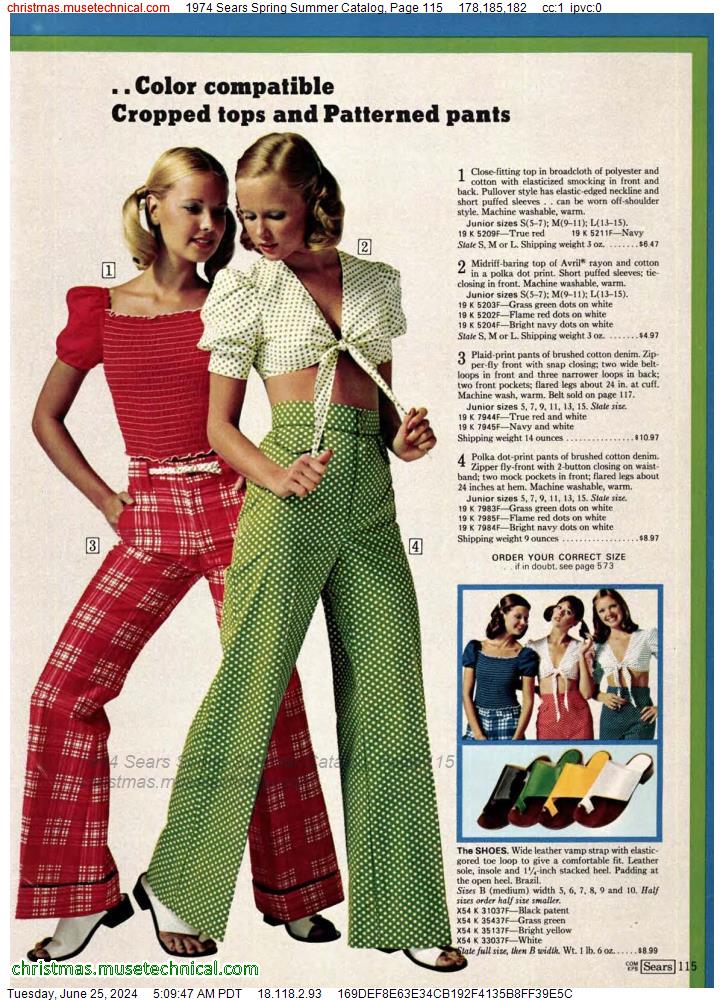 1974 Sears Spring Summer Catalog, Page 115