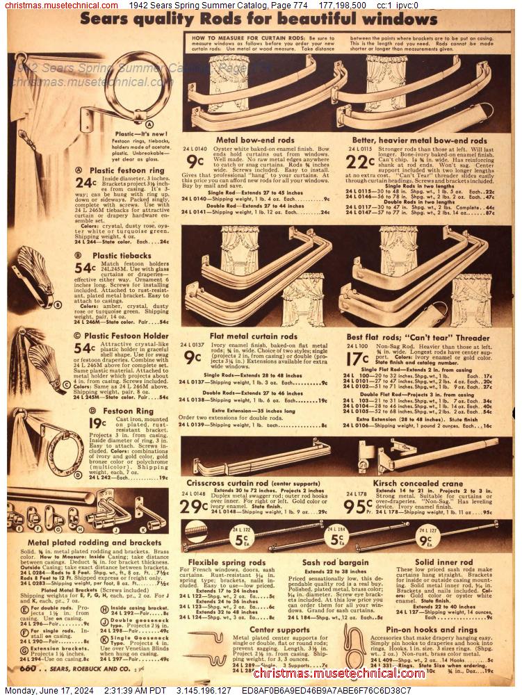 1942 Sears Spring Summer Catalog, Page 774