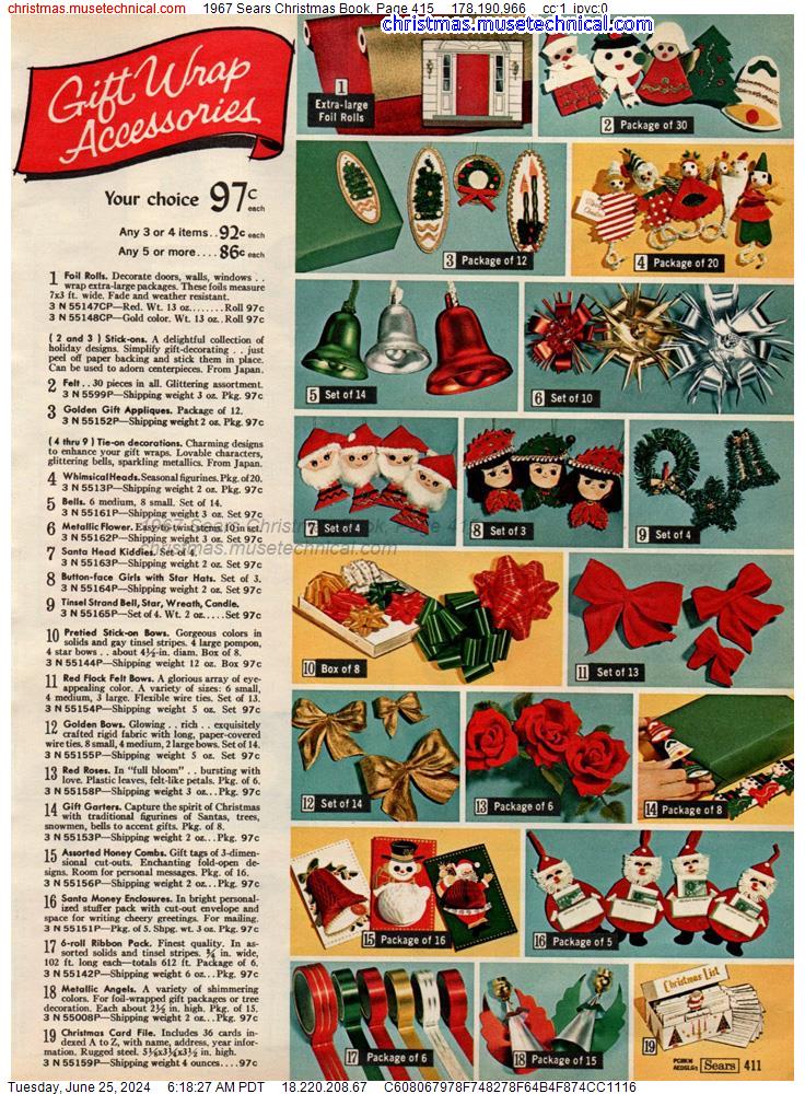1967 Sears Christmas Book, Page 415