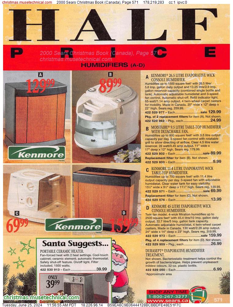 2000 Sears Christmas Book (Canada), Page 571