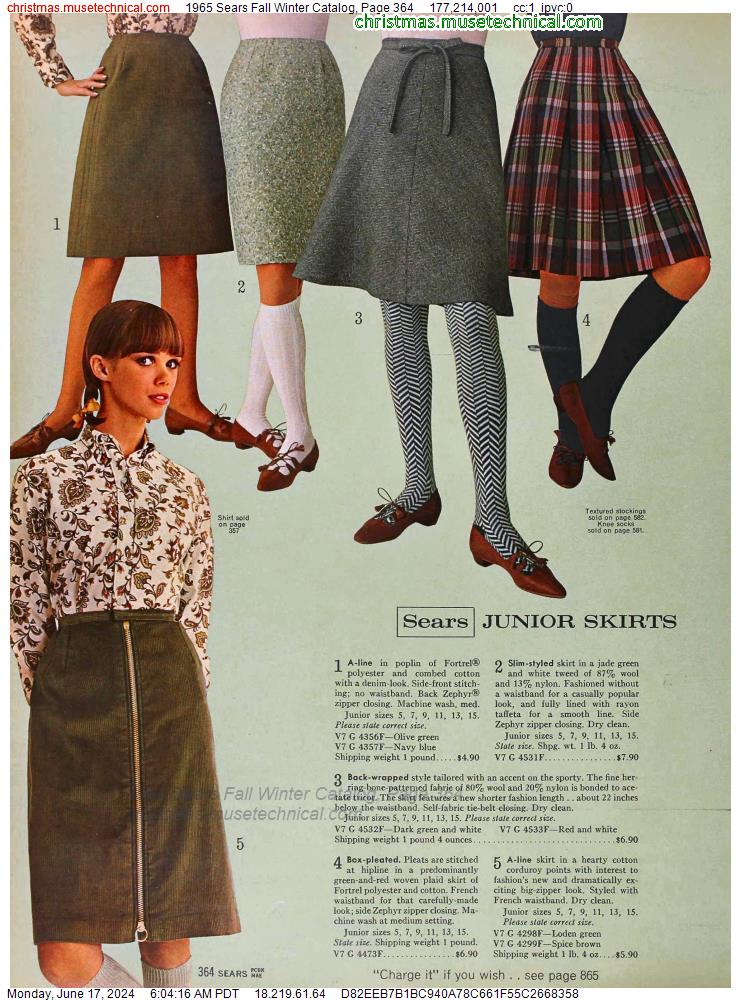 1965 Sears Fall Winter Catalog, Page 364