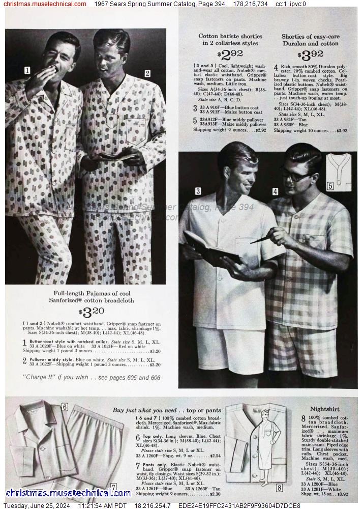 1967 Sears Spring Summer Catalog, Page 394