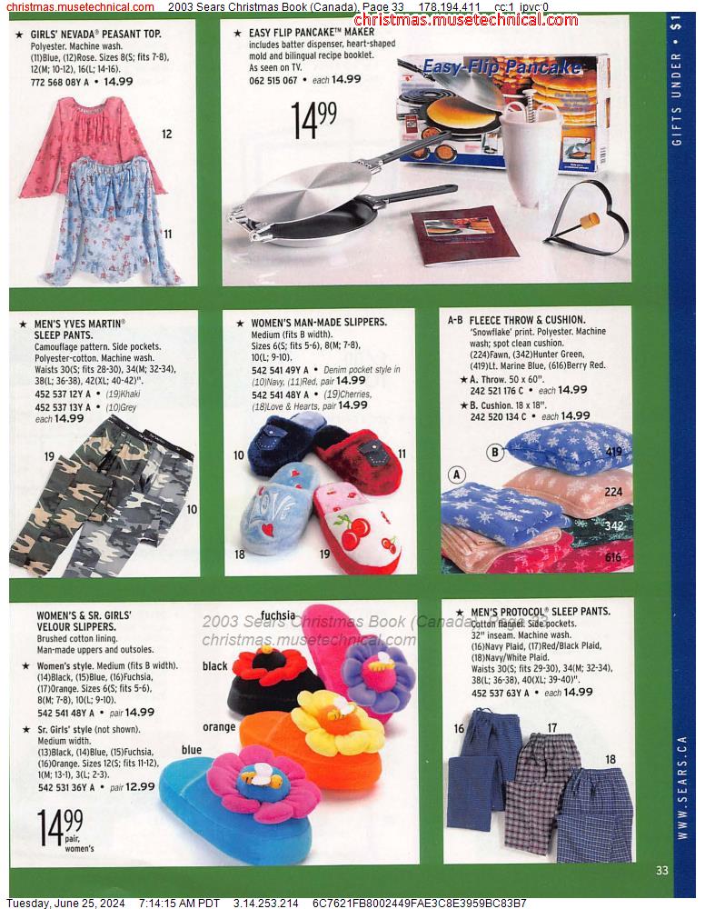 2003 Sears Christmas Book (Canada), Page 33