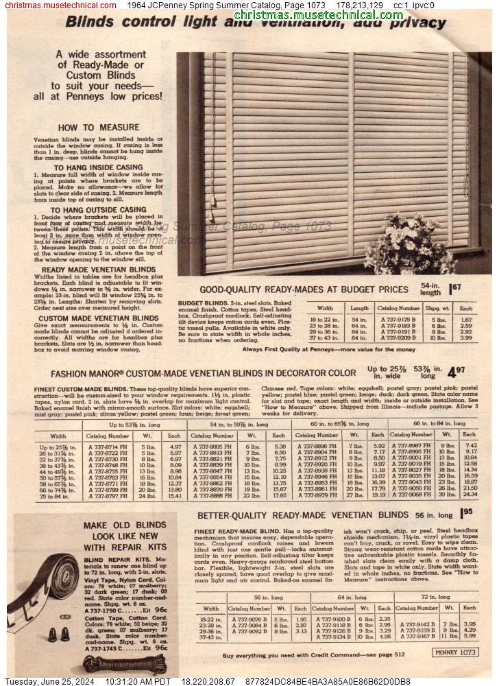 1964 JCPenney Spring Summer Catalog, Page 1073