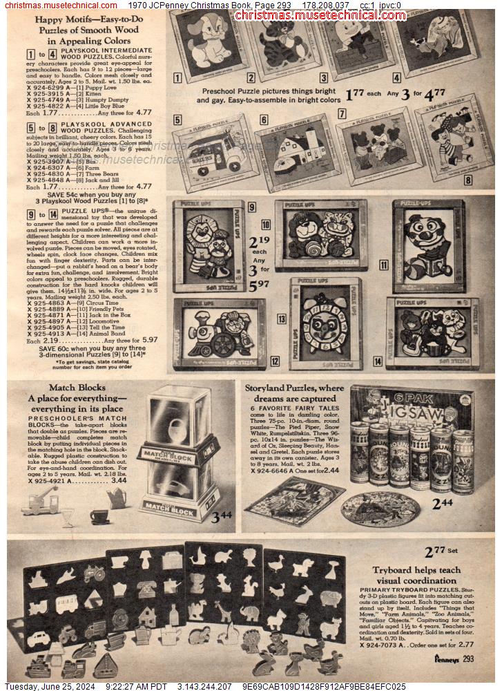 1970 JCPenney Christmas Book, Page 293