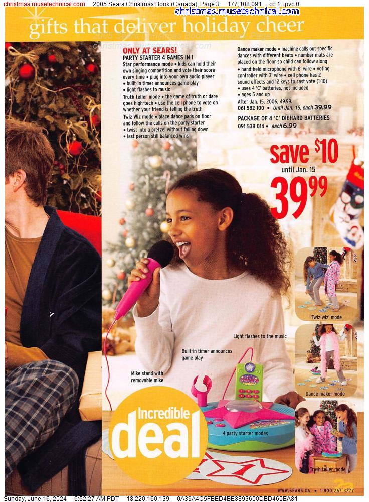 2005 Sears Christmas Book (Canada), Page 3