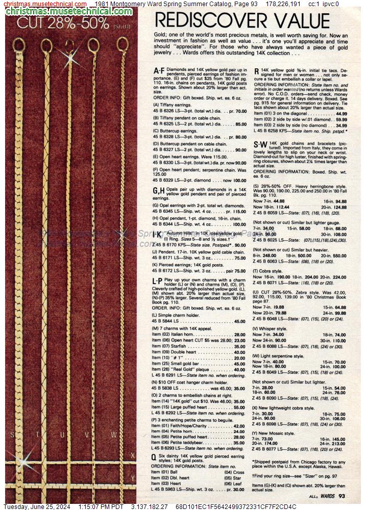 1981 Montgomery Ward Spring Summer Catalog, Page 93