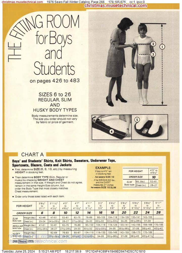 1976 Sears Fall Winter Catalog, Page 266