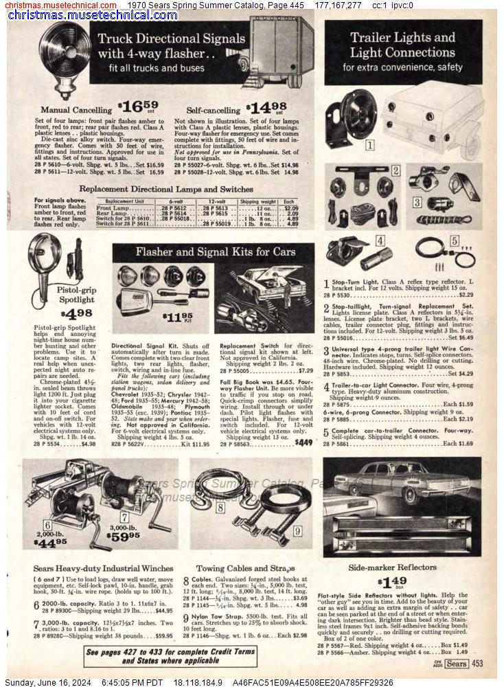 1970 Sears Spring Summer Catalog, Page 445