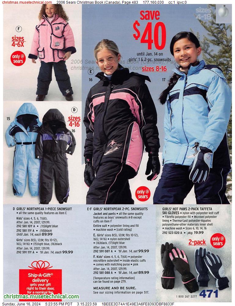 2006 Sears Christmas Book (Canada), Page 483