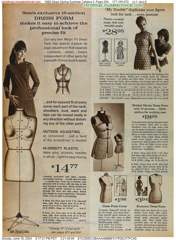1968 Sears Spring Summer Catalog 2, Page 326