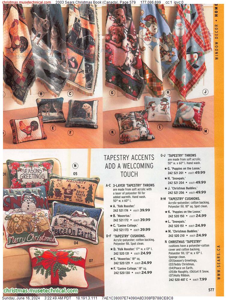 2003 Sears Christmas Book (Canada), Page 579