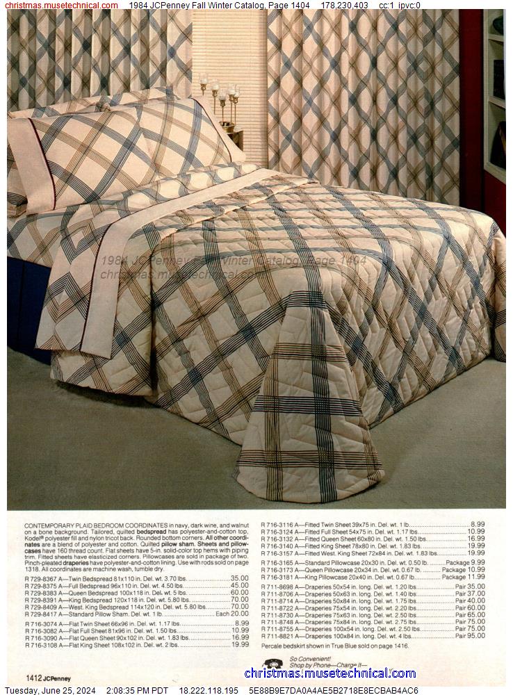 1984 JCPenney Fall Winter Catalog, Page 1404