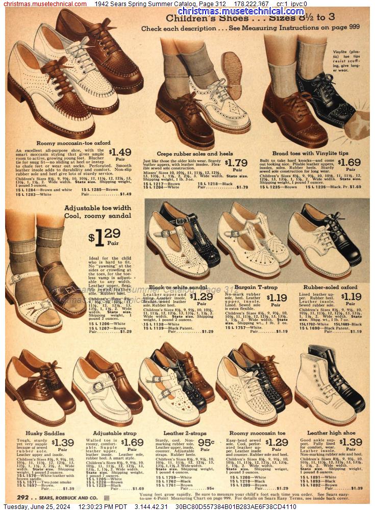1942 Sears Spring Summer Catalog, Page 312