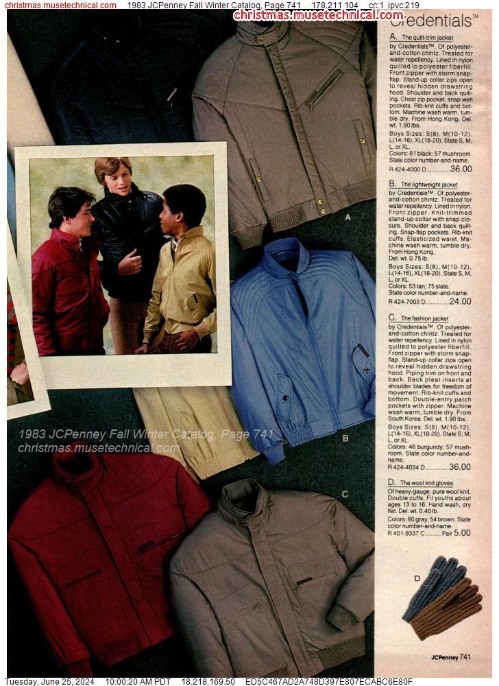 1983 JCPenney Fall Winter Catalog, Page 741