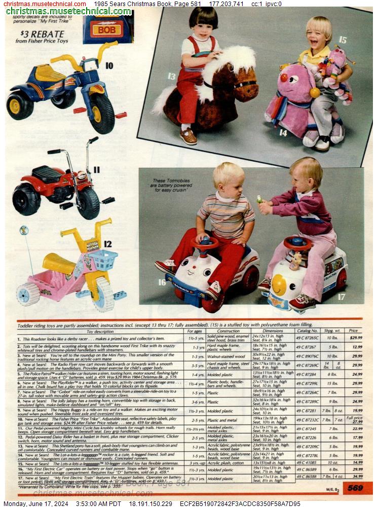 1985 Sears Christmas Book, Page 581