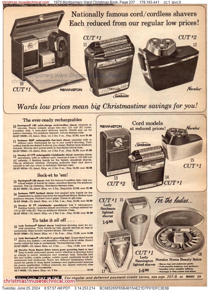 1970 Montgomery Ward Christmas Book, Page 237