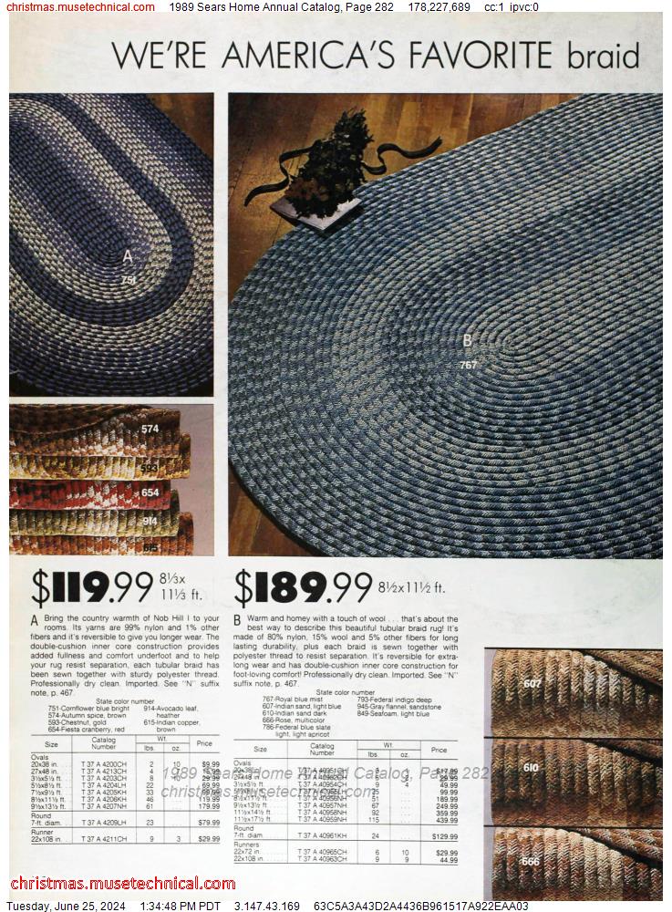 1989 Sears Home Annual Catalog, Page 282