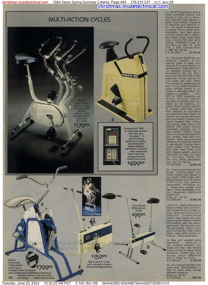 1984 Sears Spring Summer Catalog, Page 490