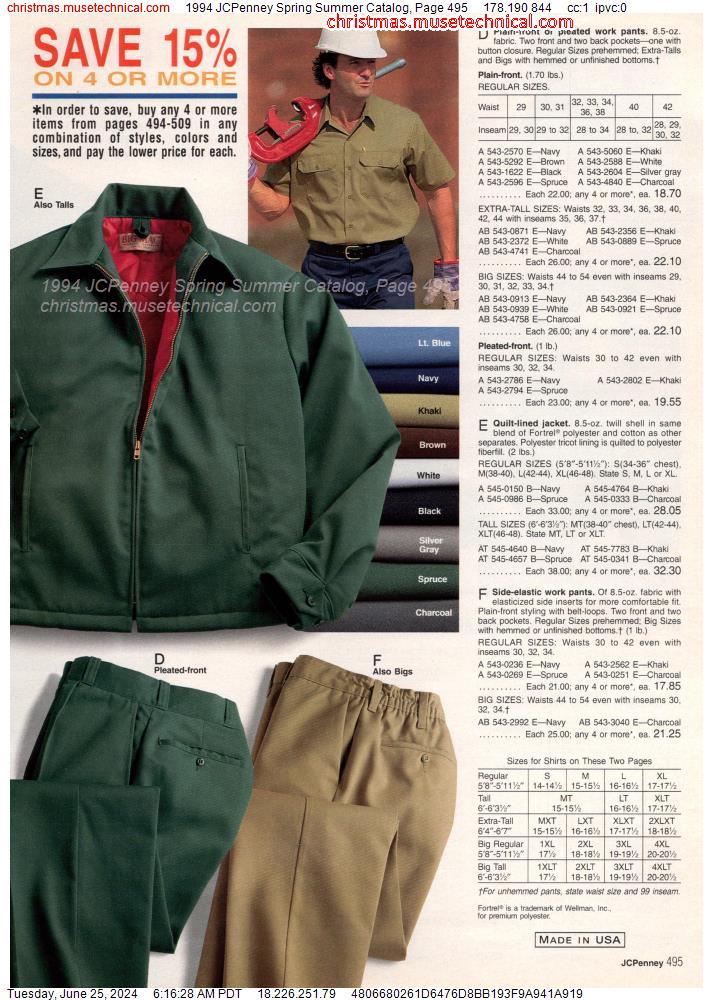 1994 JCPenney Spring Summer Catalog, Page 495